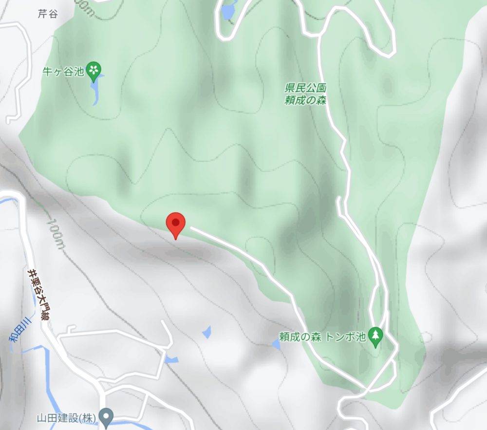 富山県砺波市の天狗山の地図