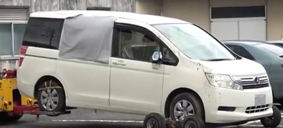田中大介(たなかだいすけ)容疑者４２歳の自宅にある車
