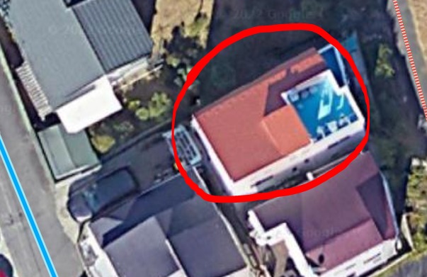 茅ヶ崎市殺傷事件場所の衛星画像